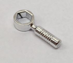 6246d or 11402i Chrome Silver Minifig, Utensil Tool Box Wrench - 6-Rib Handle  6246d or 11402i Custom Chromed by BUBUL