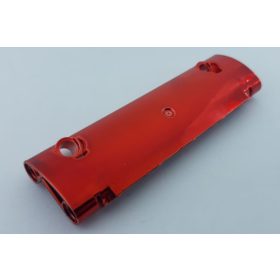   62531_RED Chrome RED Technic, Panel Curved 11 x 3 with 2 Pin Holes through Panel Surface  62531 Custom Chromed by BUBUL