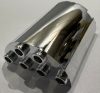 6259 Chrome SilverCylinder Half 2 x 4 x 4 or  6218, 20430, 35280 Custom Chromed by BUBUL