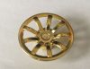 62701 Chrome GOLD Wheel Cover 9 Spoke - 24mm D. - for Wheel 55982   part: 62701  Custom chromed by Bubul