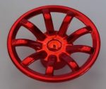  62701 Chrome RED Wheel Cover 9 Spoke - 24mm D. - for Wheel 55982   part: 62701  Custom chromed by Bubul
