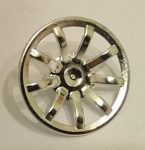   62701 Chrome Silver Wheel Cover 9 Spoke - 24mm D. - for Wheel 55982   part: 62701  Custom chromed by Bubul