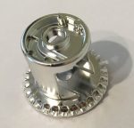   62821 Chrome Silver Technic, Gear Differential with Inner Tabs and Closed Center, 28 Bevel Teeth  Part: 62821b Custom Chromed by BUBUL