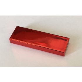63864 | Chrome RED Tile 1 x 3 | Custom Chromed by BUBUL