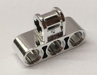 63869 Chrome Silver Technic, Axle and Pin Connector Perpendicular Triple  63869 Custom Chromed by BUBUL