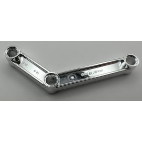   64451 | Chrome Silver Technic, Link 1 x 9 Bent (6 - 4) | Custom Chromed by Bubul