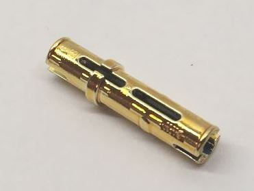 6558 Chrome Gold Technic, Pin 3L with Friction Ridges Lengthwise  Custom Chromed by Bubul