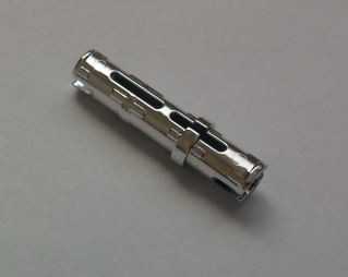 6558 Chrome Silver Technic, Pin 3L with Friction Ridges Lengthwise  6558 Custom Chromed by Bubul