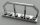 Chrome Silver Plate, Modified 1 x 6 with Train Wagon End   Part:6583 chromed by Bubul