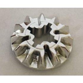   6589_Chrome Silver Technic, Gear 12 Tooth Bevel  6589 Custom Chromed by BUBUL