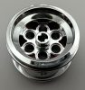 6595 | Chrome Silver Wheel 49.6 x 28 VR with Axle Hole  that 22253 and  23243 | Custom Chromed by BUBUL
