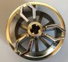 66155 Chrome Silver Wheel 30.4mm D. x 20mm with Center Axle Holes Motorcycle Custom Chromed by Bubul