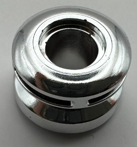 6683 | Chrome Silver Wheel 11mm D. x 8mm with Center Groove, 8 Spokes and Smooth Side | Custom Chromed by Bubul 