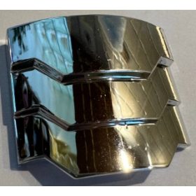   66955 Chrome Silver Wedge 4 x 3 No Studs Stepped Custom Chromed by BUBUL