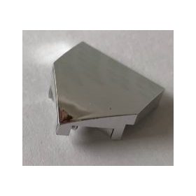   66956 Chrome Silver Wedge 2 x 2 x 2/3 Pointed with Stud Notches Custom Chromed by BUBUL
