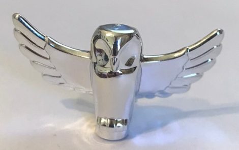 67632 Chrome Silver Owl, Spread Wings  Custom chromed by Bubul