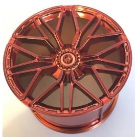    68577 Chrome Copper Wheel 62.3mm D. x 42mm Technic Racing Large with 10 'Y' Spokes Custom Chromed by Bubul Lamborghini Sian rim