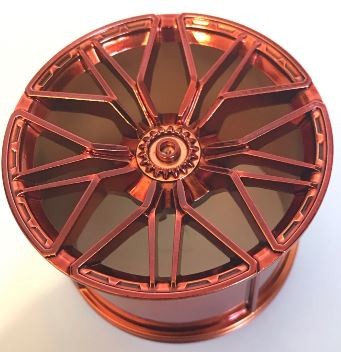  68577 Chrome Copper Wheel 62.3mm D. x 42mm Technic Racing Large with 10 'Y' Spokes Custom Chromed by Bubul Lamborghini Sian rim