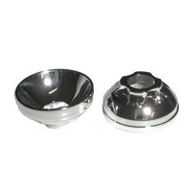   71128 Chrome Silver Dish 2 x 2 x 2/3 Light Reflector or X85 Custom Chromed by BUBUL