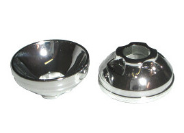 71128 Chrome Silver Dish 2 x 2 x 2/3 Light Reflector or X85 Custom Chromed by BUBUL