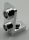 73825 | Chrome Silver Bracket 1 x 1 - 1 x 2 Inverted | Custom Chromed by BUBUL