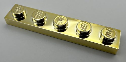 78329 | Chrome Gold  Plate 1 x 5 | Custom Chromed by BUBUL