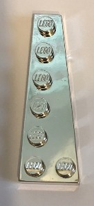 78444 Chrome Silver Wedge, Plate 6 x 2 Leftt  Custom chromed by Bubul