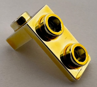 79389 Chrome Gold Bracket 1 x 1 - 1 x 2  Custom Chromed by BUBUL