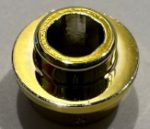   85861 Chrome Gold Plate, Round 1 x 1 with Open Stud  Custom Chromed by Bubul