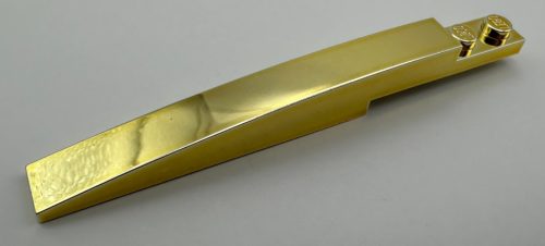 85970, 13731 | Chrome GOLD Slope, Curved 10 x 1 | Custom Chromed by BUBUL