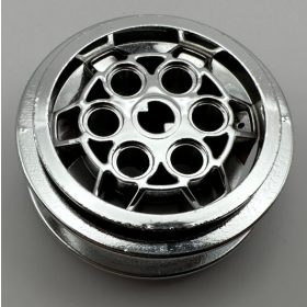  86652 Chrome Silver Wheel 43.2mm D. x 18mm - Flush Axle Stem or similar 32020  Custom chromed by Bubul