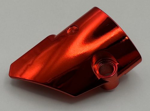 87080 Chrome RED Technic, Panel Fairing # 1 Small Smooth Short, Side A 87080 Custom Chromed by BUBUL