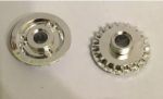   87407 Chrome Silver Technic, Gear 20 Tooth Bevel with Pin Hole  Custom chromed by BUBUL