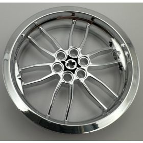   88517 Chrome Silver Wheel 75mm D. x 17mm Motorcycle or 52051 Custom Chromed by Bubul
