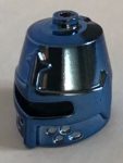   89520 Chrome Blue Minifig, Headgear Helmet Castle Closed with Eye Slit  89520 Custom Chromed by Bubul