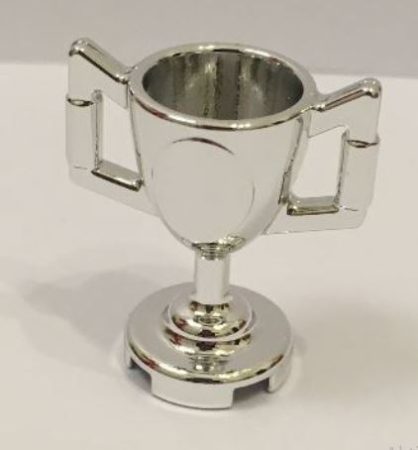 Chrome Silver Minifig, Utensil Trophy Cup  89801 Custom Chromed by BUBUL