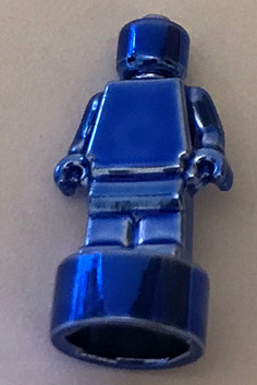 90398 Chrome Blue Statuette, Trophy Custom Chromed by BUBUL