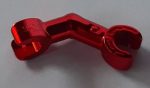   Chrome-RED Arm Skeleton, Bent with Clips at 90 degrees (Vertical Grip)  part 93061 or 26158 Custom Chromed by BUBUL