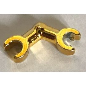   93609 Chrome GOLD Arm Skeleton, Bent with Clips (Horizontal Grip)  93609 or 26163 Custom chromed by BUBUL