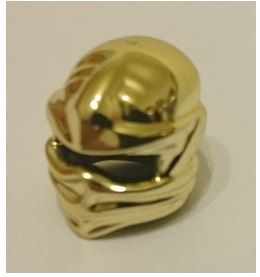 98133 Chrome Gold Minifig, Headgear Ninjago Wrap, Plain Custom Chromed by Bubul