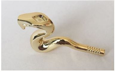 98136 Chrome Gold Snake, Raised Original Custom Chromed by Bubul