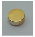   98138 Chrome GOLD Tile, Round 1 x 1  98138 or 35381 Custom Chromed by BUBUL