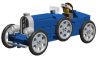 Blue_Bugatti buildable model with chromed parts