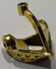 2594 Chrome Gold Minifig, Visor Pointed Original part: x126 or 2594 Custom Chromed by BUBUL  