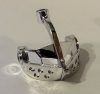 2594 Chrome Silver Minifig, Visor Pointed   x126 or 2594  Custom Chromed by BUBUL