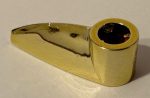  X346 Chrome Gold Bionicle 1 x 3 Tooth with Axle Hole   Part:x346 or 41669 chromed by Bubul