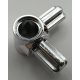 Chrome Silver Technic, Axle and Pin Connector Hub with 2 Perpendicular Axles 10197  Custom Chromed by BUBUL