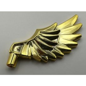   11100 Chrome Gold Minifig, Wing Feathered  Custom Chromed by BUBUL