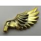 11100 Chrome Gold Minifig, Wing Feathered  Custom Chromed by BUBUL