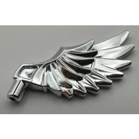   Chrome Silver Minifig, Wing Feathered  11100 Custom Chromed by BUBUL